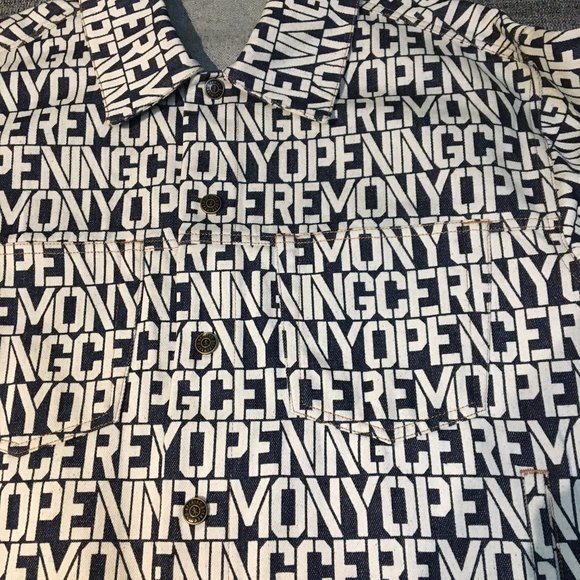 Monogram denim jacket by Opening Ceremony, M, NWT - Picture 6 of 12